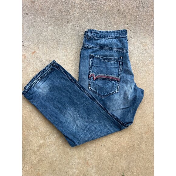 Vintage Rocawear Mens Baggy Hip Hop Skater Denim Jeans W40 H3 - Picture 1 of 6